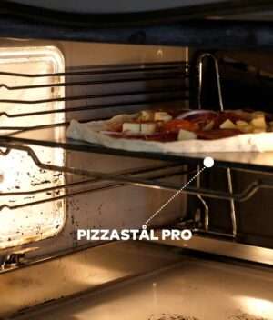 Pizzastål Pro 300 grader i vanlig stekeovn., Perfekt pizza.